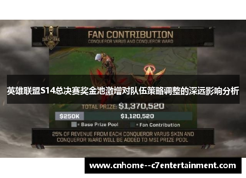 英雄联盟S14总决赛奖金池激增对队伍策略调整的深远影响分析